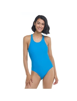 Women's Standard Smoothies Mylene Solid One-Piece Swimsuit with Racer Back