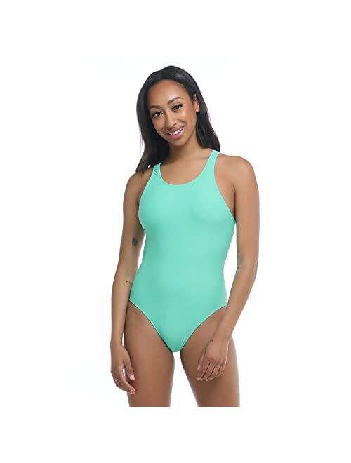 Body Glove Women's Standard Smoothies Mylene Solid One-Piece Swimsuit with Racer Back