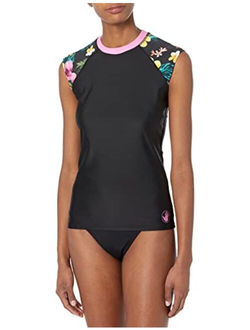 Body Glove Women's Standard Exhale Cap Sleeve Rashguard with UPF 50