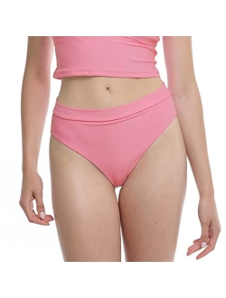 Women's Standard Smoothies Marlee High Waist Solid Bikini Bottom Swimsuit