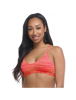 Women's Standard Ruth Fixed Triangle Bikini Top Swimsuit with Adjustable Tie Back Detail