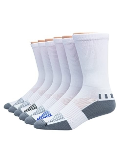 Men's Socks, X-Temp Performance Crew Socks, 6-Pack