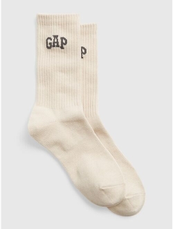 Logo Quarter Crew Socks