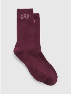 Logo Quarter Crew Socks