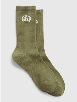 Logo Quarter Crew Socks