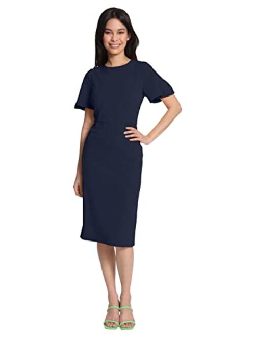 Maggy London Women's Flutter Sleeve Pencil Skirt Dress