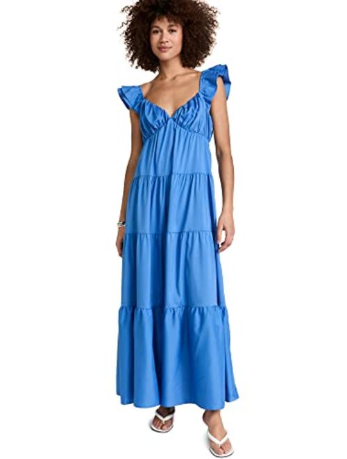 English Factory Women's Ruffle Sleeve Maxi Dress