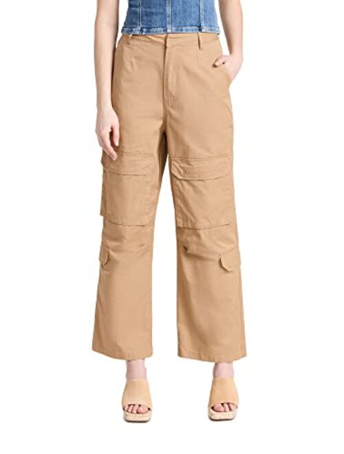 English Factory Women's Wide Leg Pocket Cargo Pants