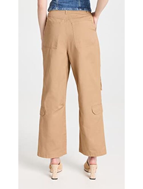 English Factory Women's Wide Leg Pocket Cargo Pants