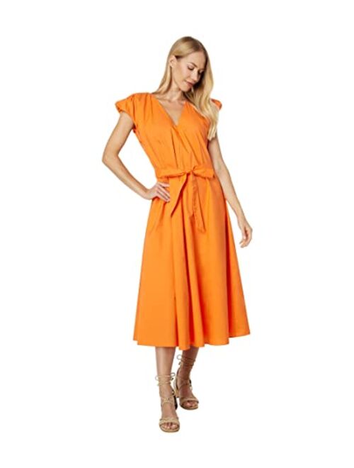 English Factory Puffy Sleeve Midi Dress