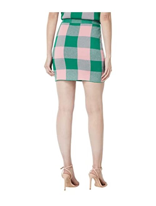 English Factory Gingham Miniskirt