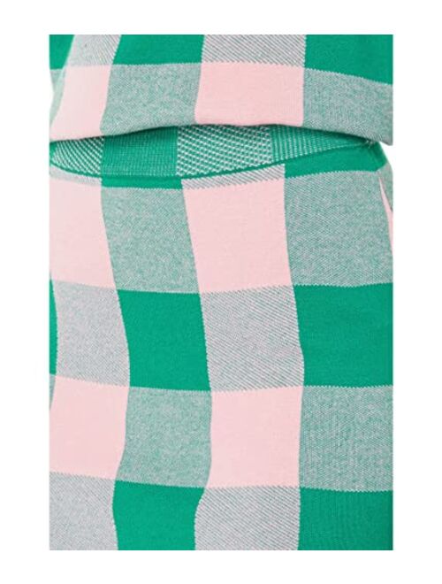 English Factory Gingham Miniskirt