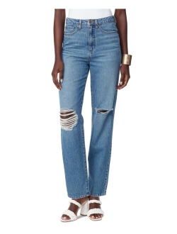 Women's High-Rise Classic Straight-Leg Jeans