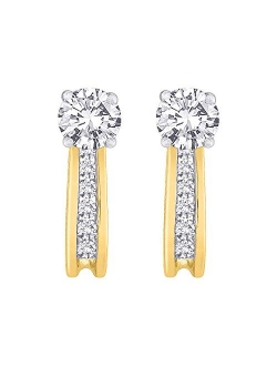 Katarina Diamond Earring Jackets in 10K Gold (1/4 cttw, J-K, I2-I3)