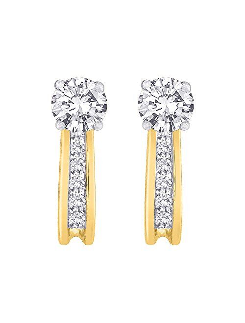 Katarina Diamond Earring Jackets in 10K Gold (1/4 cttw, J-K, I2-I3)