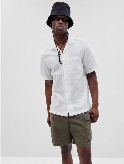 Linen-Cotton Vacay Shirt