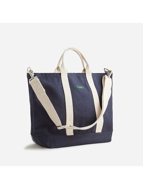 Limited-edition large canvas tote with webbing strap