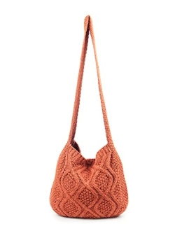 ENBEI Women's Shoulder Handbags Crochet Bags Shoulder Shopping Bag tote bag aesthetic canvas tote cute tote bags