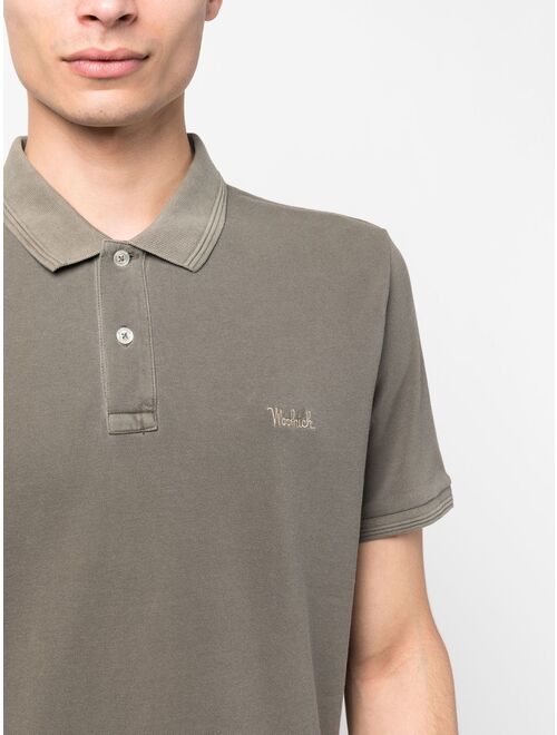 Woolrich logo-patch polo shirt