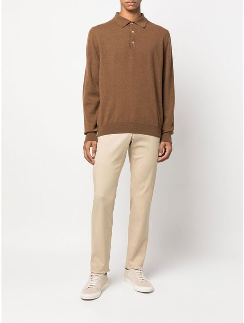 Woolrich Luxe cashmere polo jumper