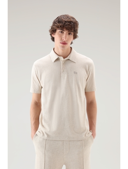 Woolrich logo-patch short-sleeved polo shirt