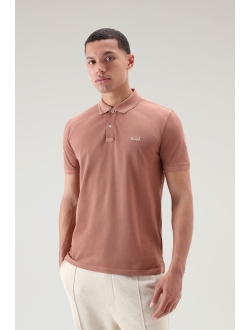 embrodiered-logo short-sleeved polo shirt