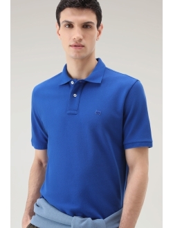 logo-embroidered polo shirt