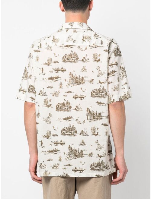 Woolrich graphic-print cotton shirt