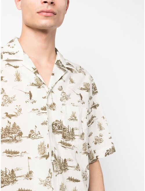 Woolrich graphic-print cotton shirt