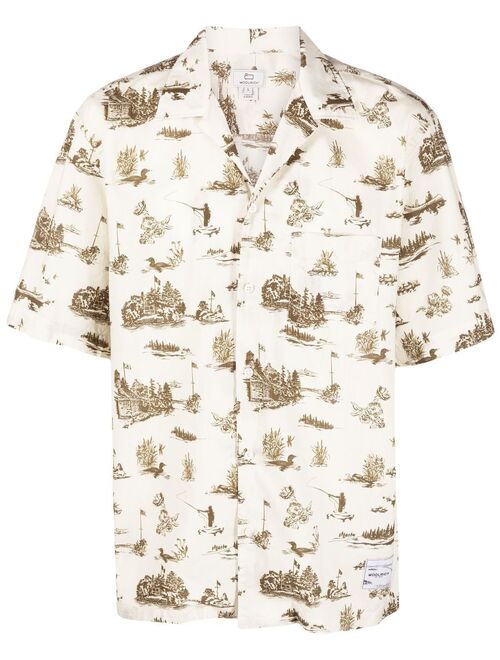 Woolrich graphic-print cotton shirt