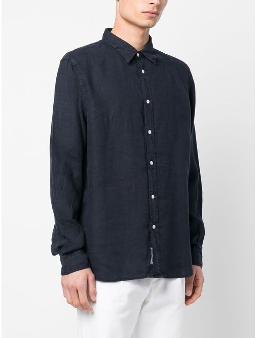 Woolrich long-sleeved linen shirt