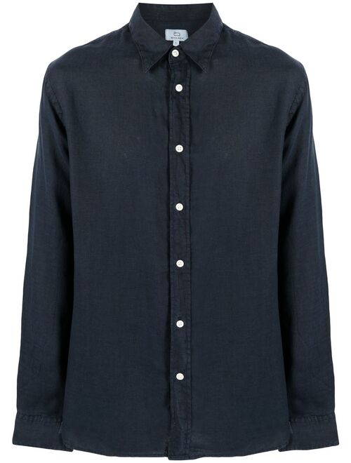 Woolrich long-sleeved linen shirt