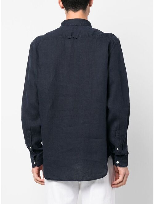 Woolrich long-sleeved linen shirt