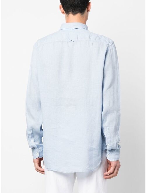 Woolrich long-sleeved linen shirt