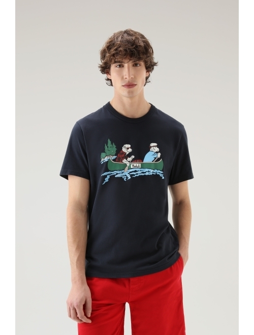 Woolrich graphic-print cotton T-shirt