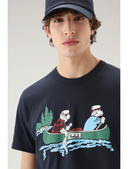 Woolrich graphic-print cotton T-shirt