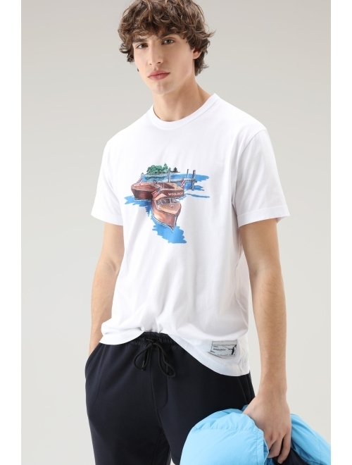 Woolrich graphic-print crew-neck T-shirt