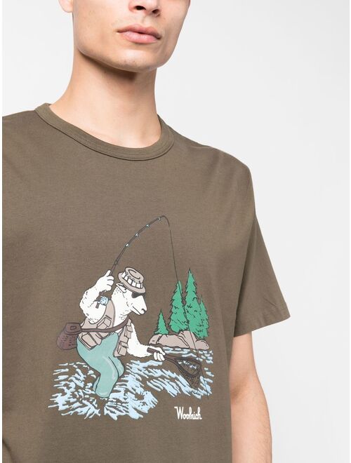 Woolrich graphic-print cotton T-shirt