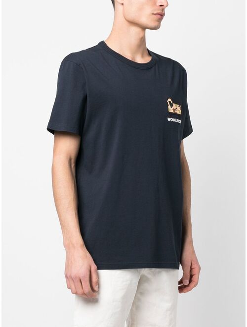 Woolrich logo-patch cotton T-shirt