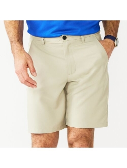 Solid Flat-Front Performance Golf Shorts