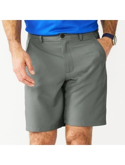 Solid Flat-Front Performance Golf Shorts