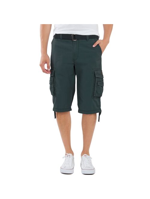 Men's Unionbay Cordova Messenger Belted Cargo Shorts