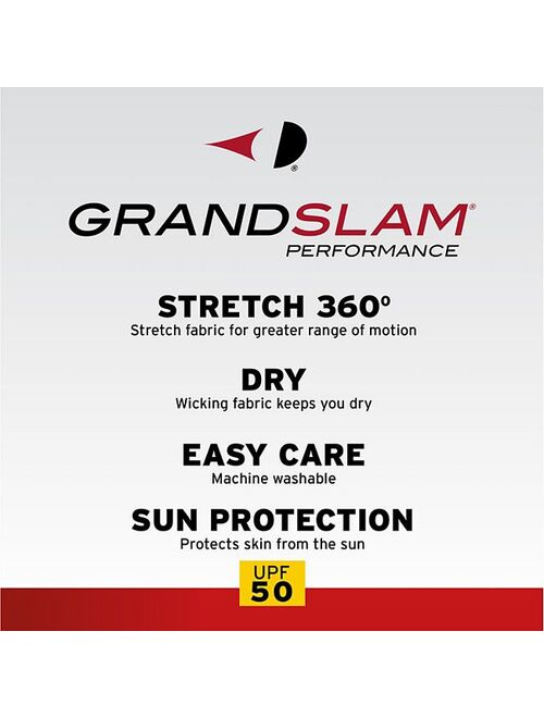 Men's Grand Slam On Course Active Waistband Heathered Stretch Performance Golf Shorts