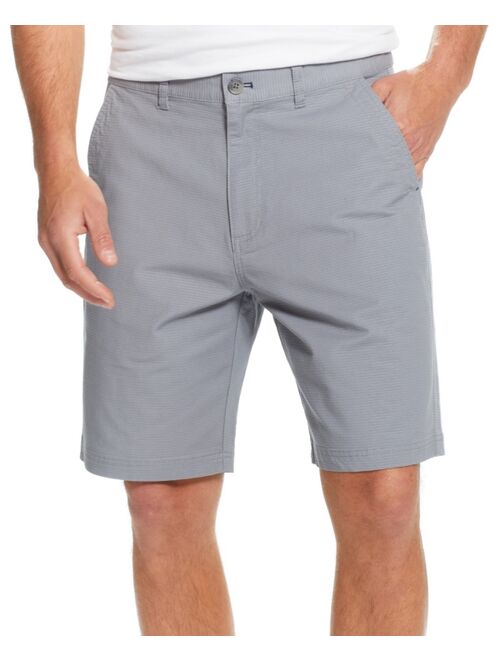 Weatherproof Vintage Men's 9" Inseam Stretch Ribbed Ottoman Flat Front Shorts