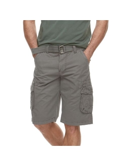 Men's RawX Regular-Fit Belted Cargo Shorts