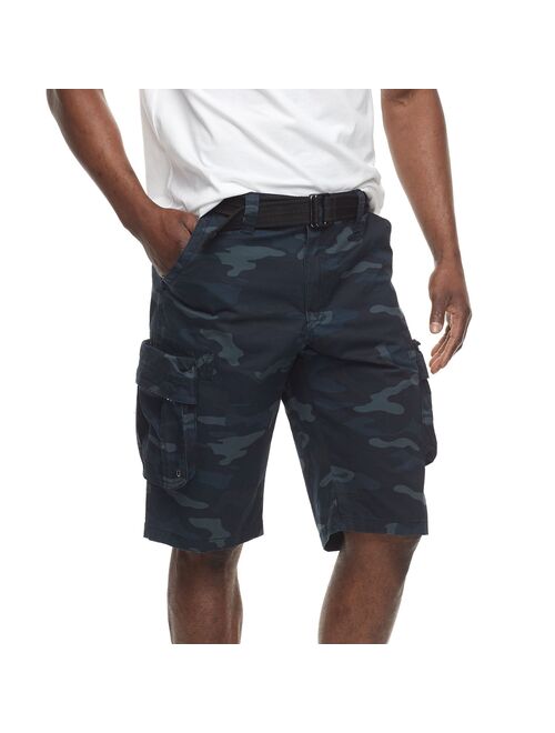 Men's RawX Regular-Fit Belted Cargo Shorts