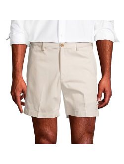 lands end Men's Lands' End Comfort Waist 6-inch No-Iron Chino Shorts