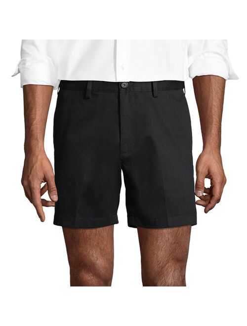 lands end Men's Lands' End Comfort Waist 6-inch No-Iron Chino Shorts