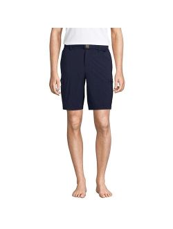 lands end Men's Lands' End Outrigger Quick-Dry 9-inch Belted Cargo Swim Trunks