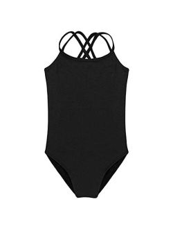 HiDance Ballet Leotards,Cotton Camisole Ballet Leotards for Girls/Toddlers/Kids,Double Strap Gymnastics and Ballet Dancewear